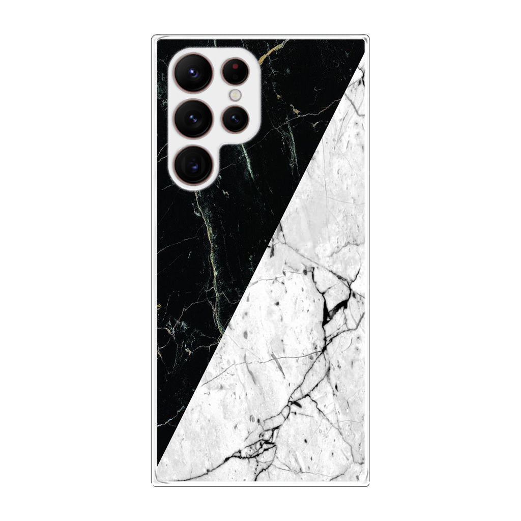 B&W Marble Galaxy S22 Ultra 5G Case