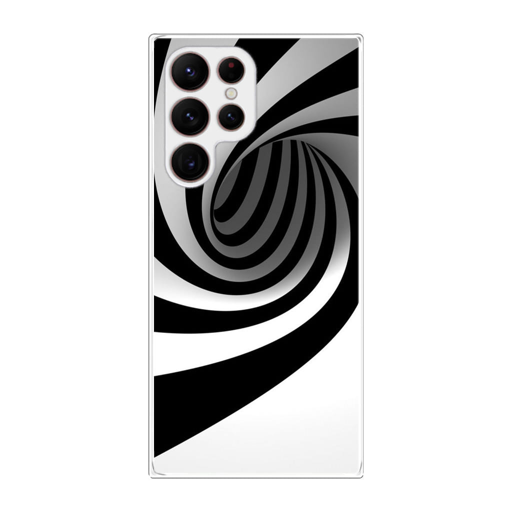 Black and White Twist Galaxy S22 Ultra 5G Case