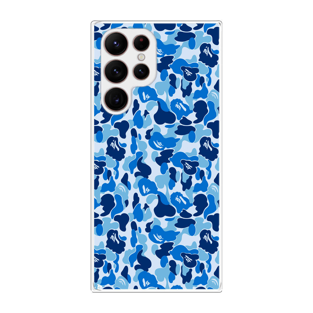 Blue Camo Galaxy S22 Ultra 5G Case