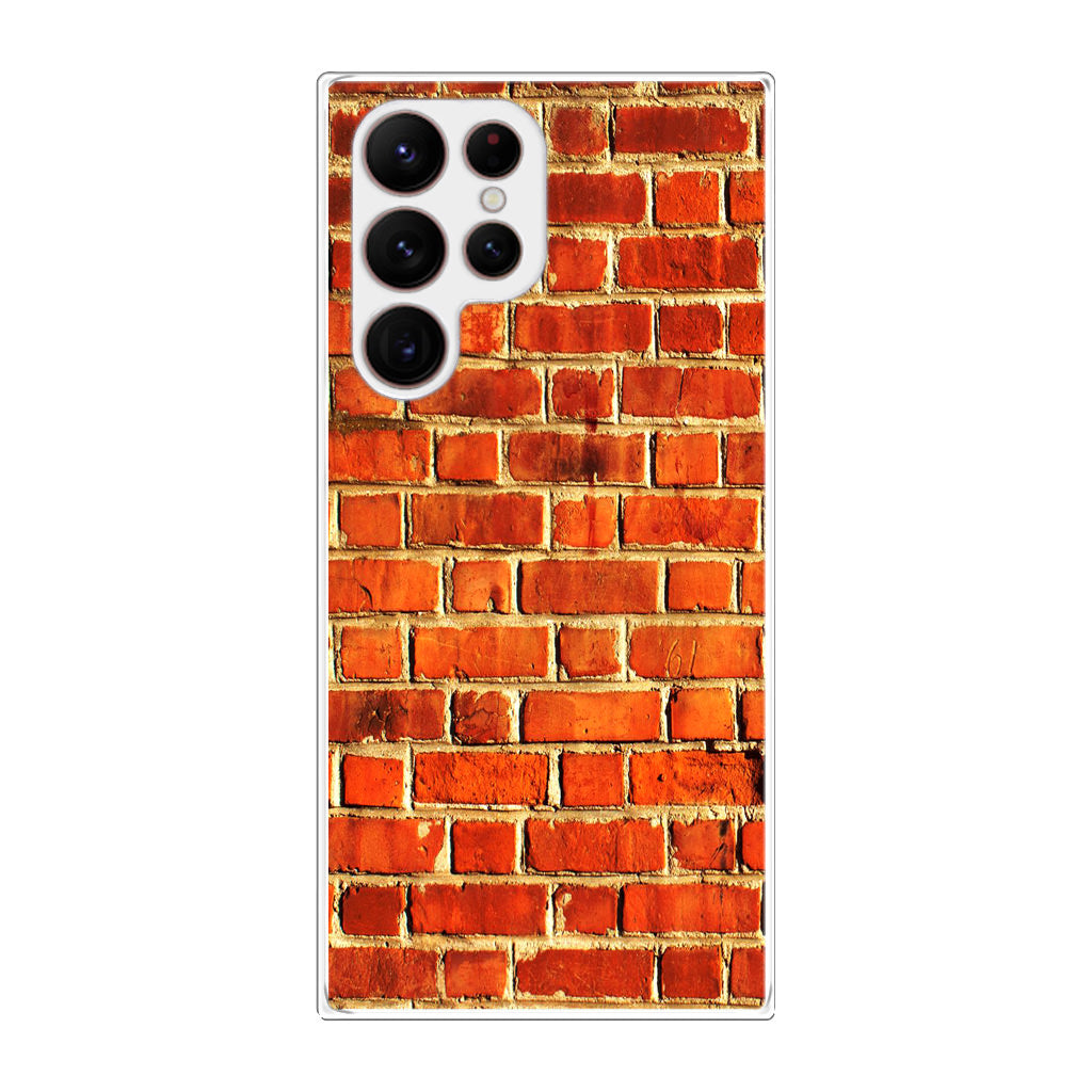 Brick Wall Pattern Galaxy S22 Ultra 5G Case