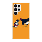 Cat Chicken Yellow Underwear Cute Galaxy S22 Ultra 5G Case