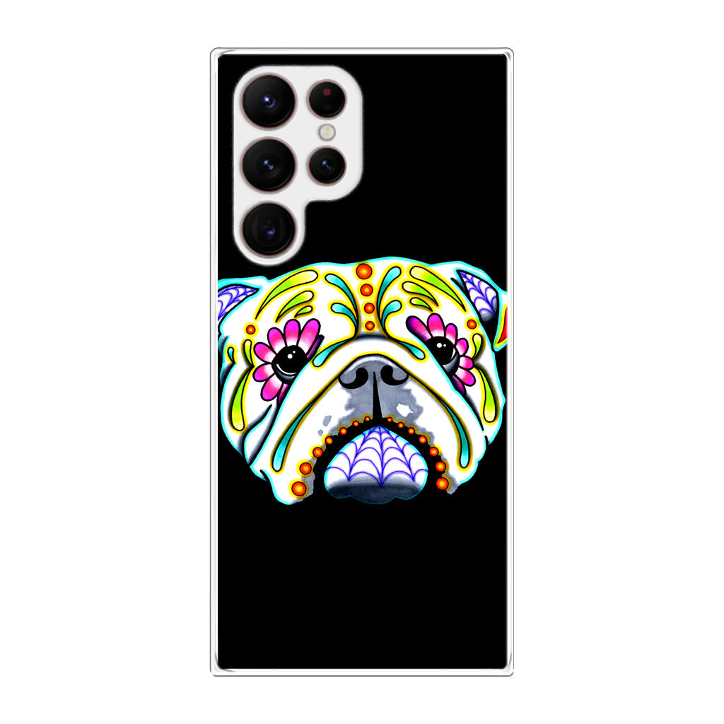 Colorful Bulldog Art Galaxy S22 Ultra 5G Case