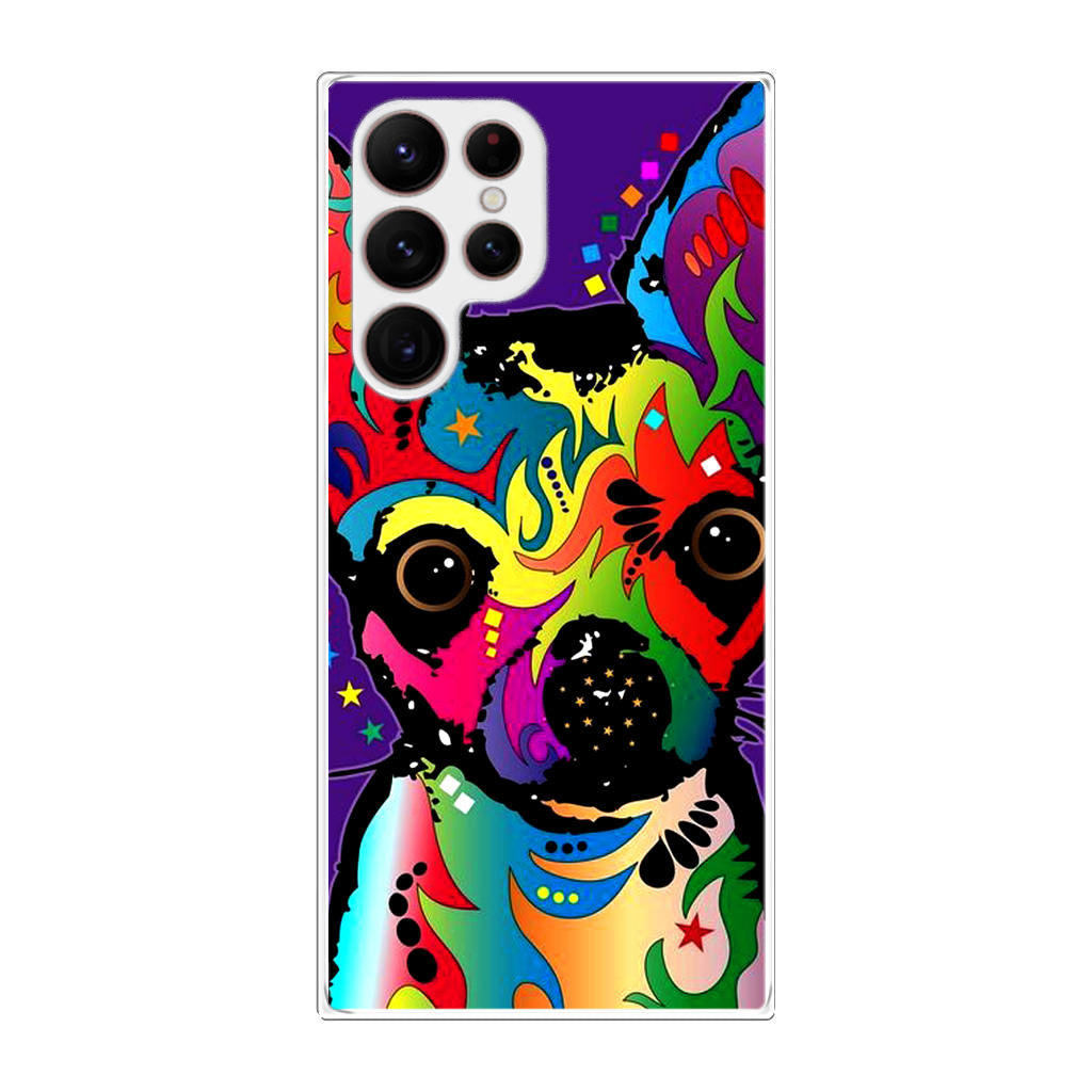 Colorful Chihuahua Galaxy S22 Ultra 5G Case