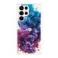 Colorful Dust Art on White Galaxy S22 Ultra 5G Case