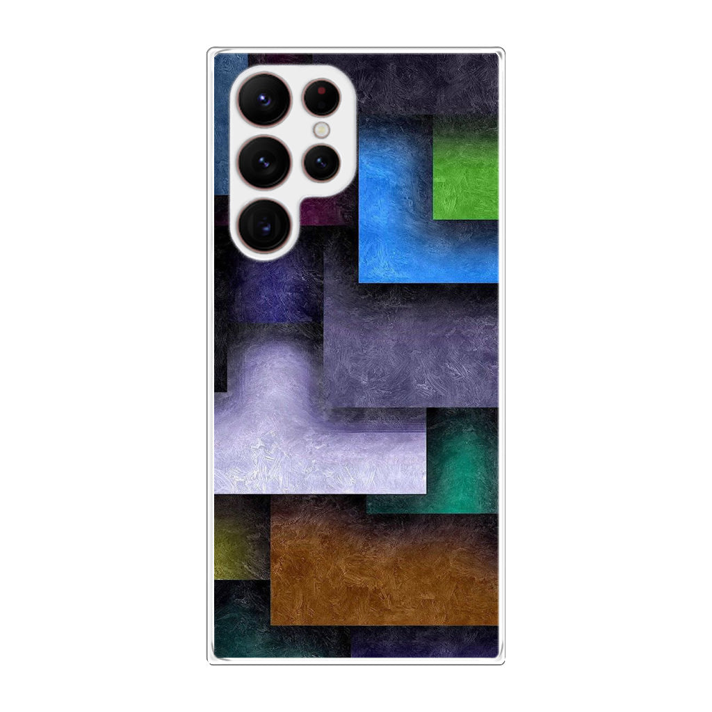 Colorful Rectangel Art Galaxy S22 Ultra 5G Case