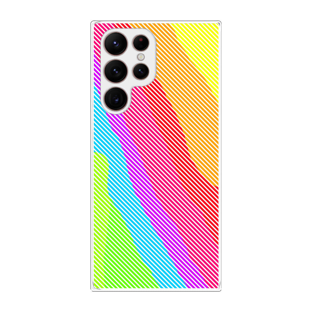 Colorful Stripes Galaxy S22 Ultra 5G Case