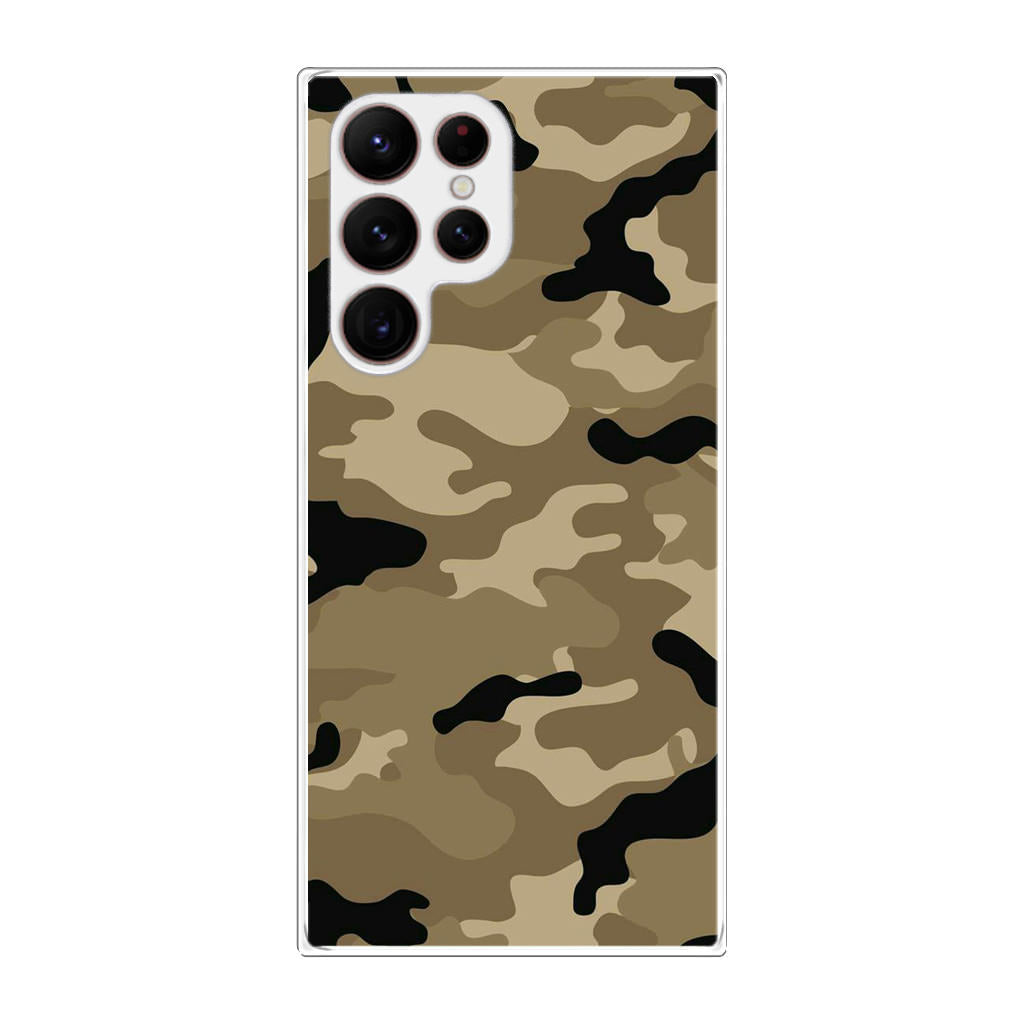 Desert Military Camo Galaxy S22 Ultra 5G Case