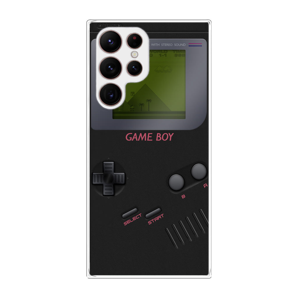 Game Boy Black Model Galaxy S22 Ultra 5G Case