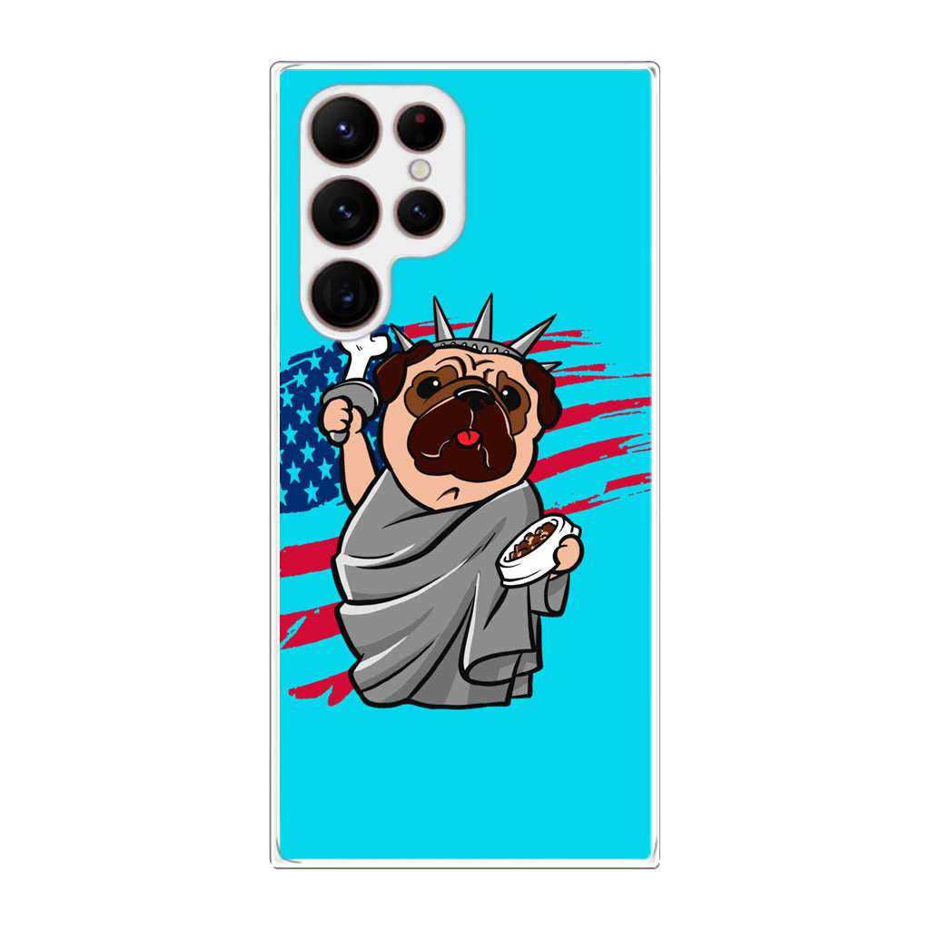 Independence Day Pug Galaxy S22 Ultra 5G Case