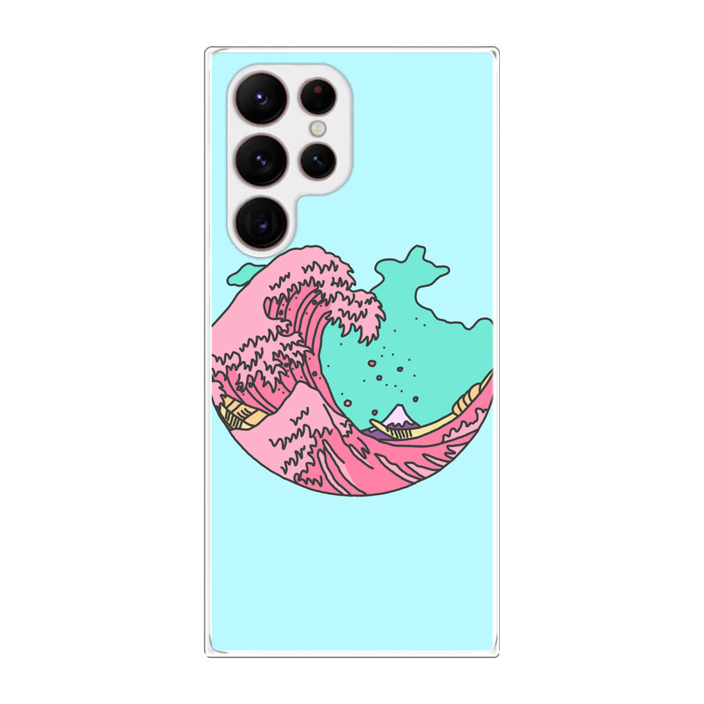 Japanese Pastel Wave Galaxy S22 Ultra 5G Case