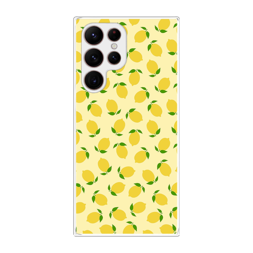 Lemons Fruit Pattern Galaxy S22 Ultra 5G Case