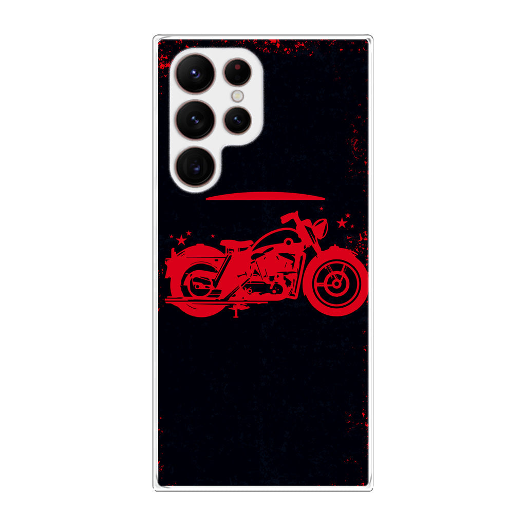 Motorcycle Red Art Galaxy S22 Ultra 5G Case