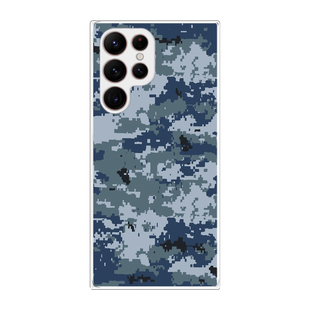 Navy Camo Galaxy S22 Ultra 5G Case