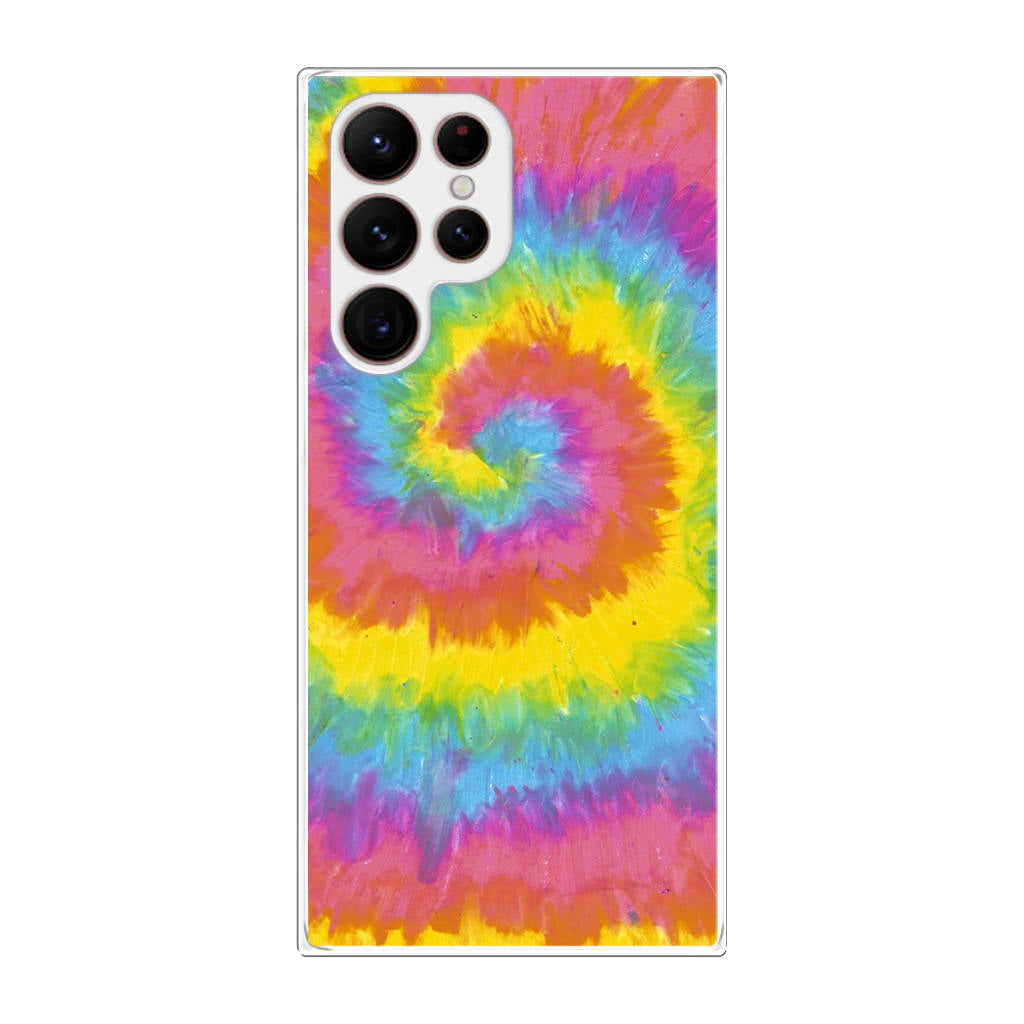 Pastel Rainbow Tie Dye Galaxy S22 Ultra 5G Case