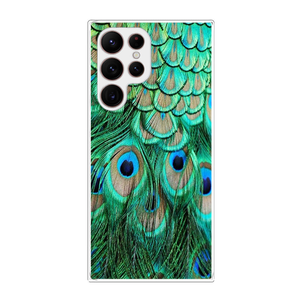 Peacock Feather Galaxy S22 Ultra 5G Case