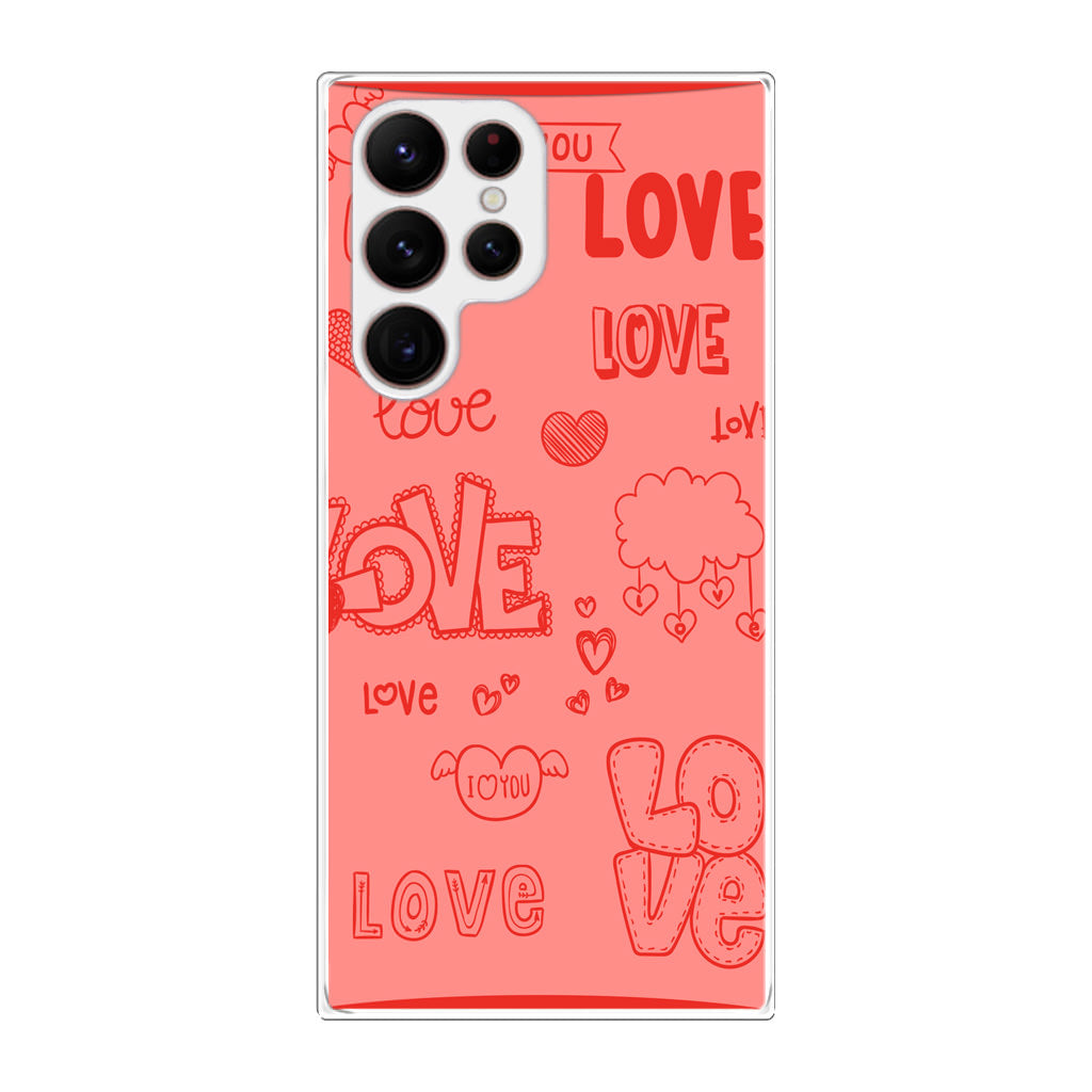 Pink Lover Galaxy S22 Ultra 5G Case