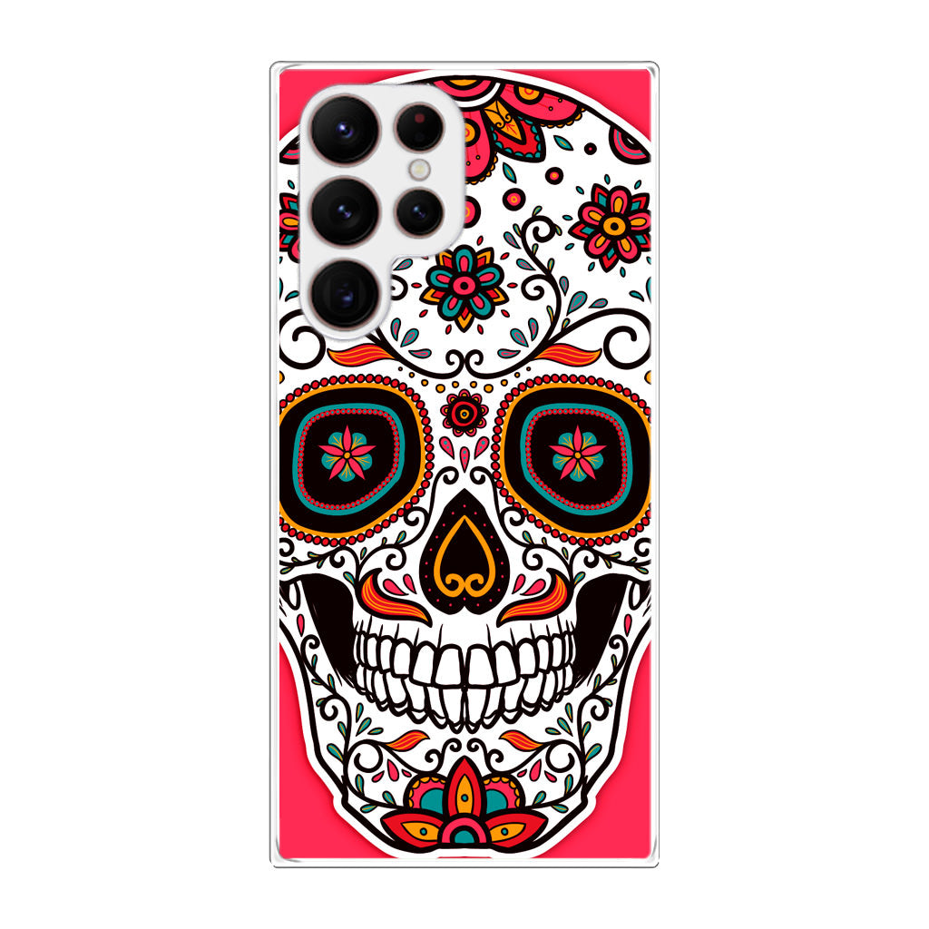 Pink Sugar Skull Galaxy S22 Ultra 5G Case