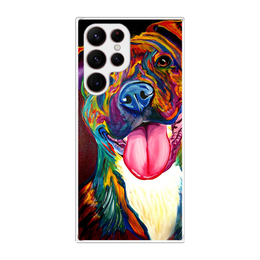 Pitbull Painting Art Galaxy S22 Ultra 5G Case