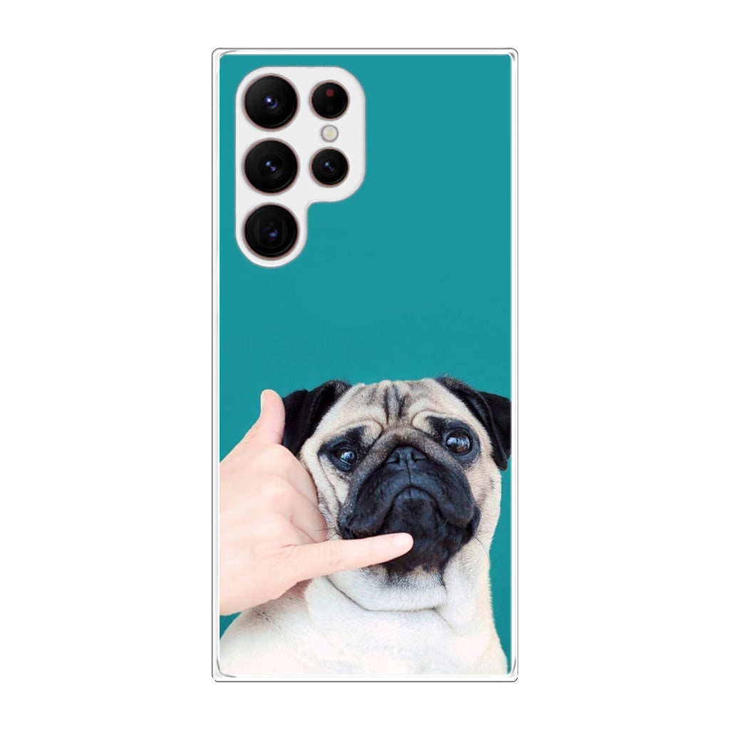 Pug is on the Phone Galaxy S22 Ultra 5G Case