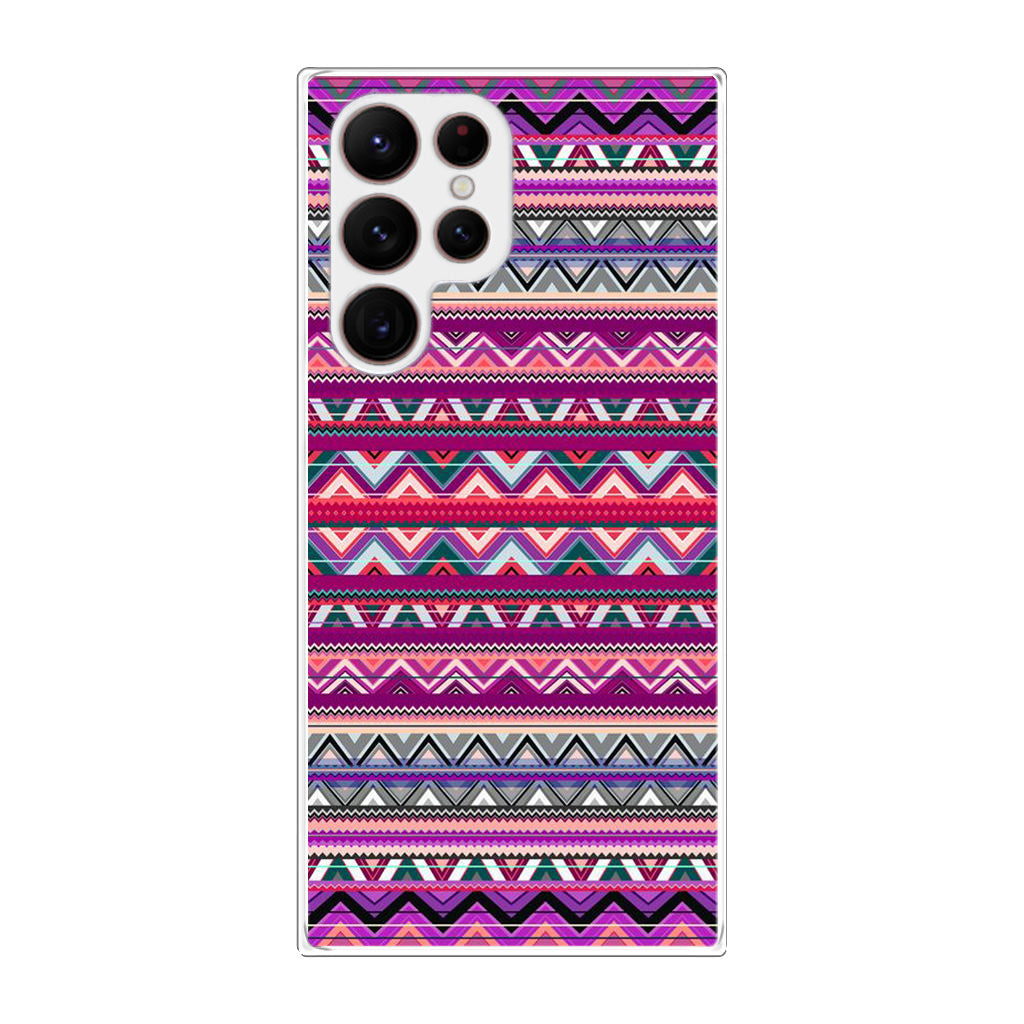 Purple Aztec Art Galaxy S22 Ultra 5G Case