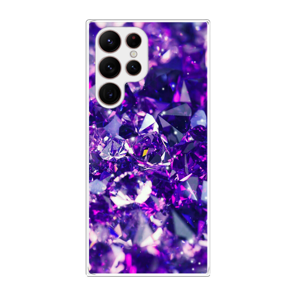 Purple Crystal Galaxy S22 Ultra 5G Case