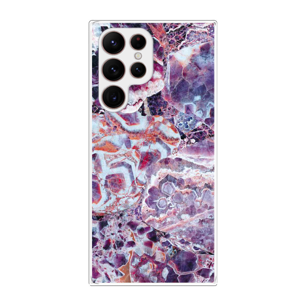 Purple Marble Galaxy S22 Ultra 5G Case