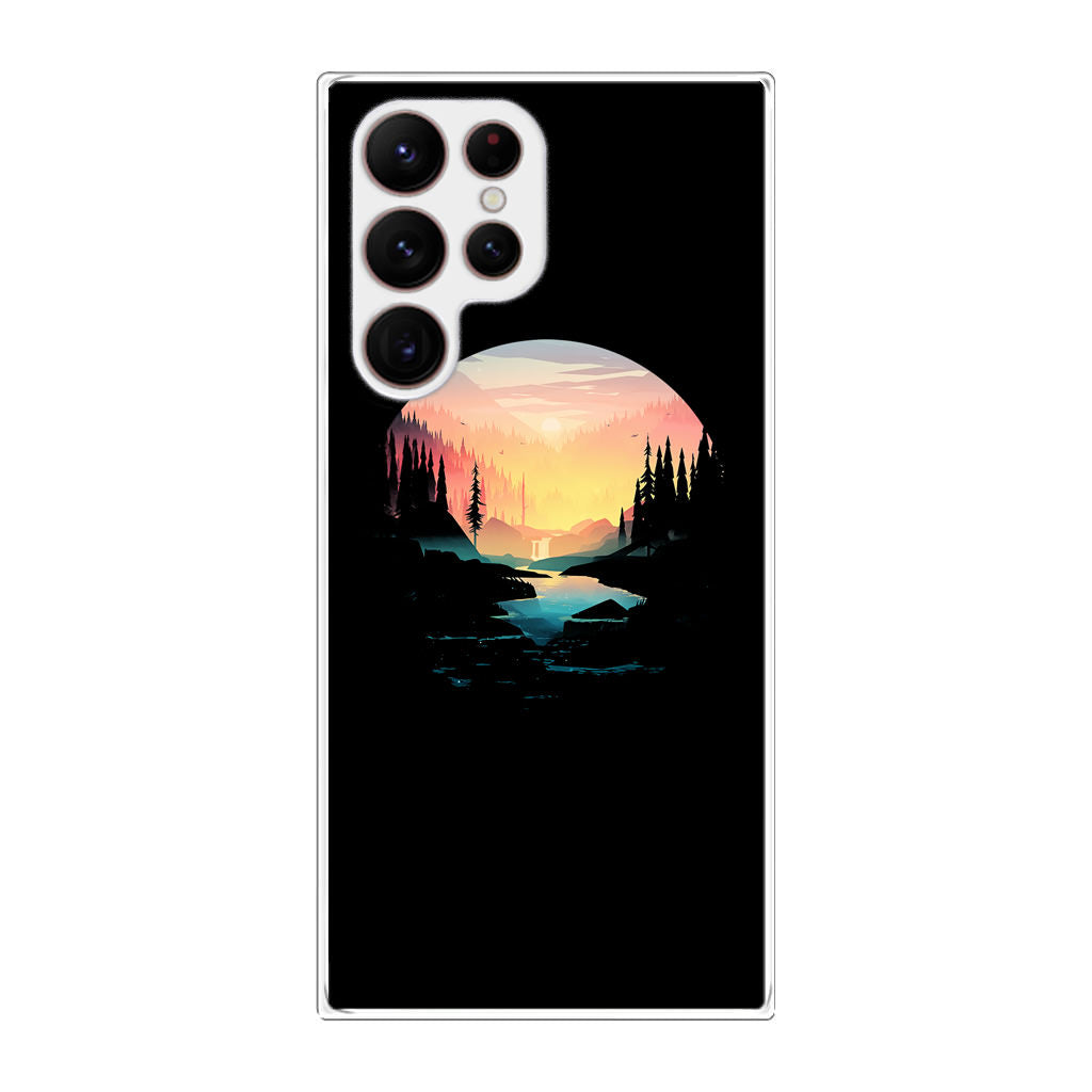 River Path at Dusk Galaxy S22 Ultra 5G Case