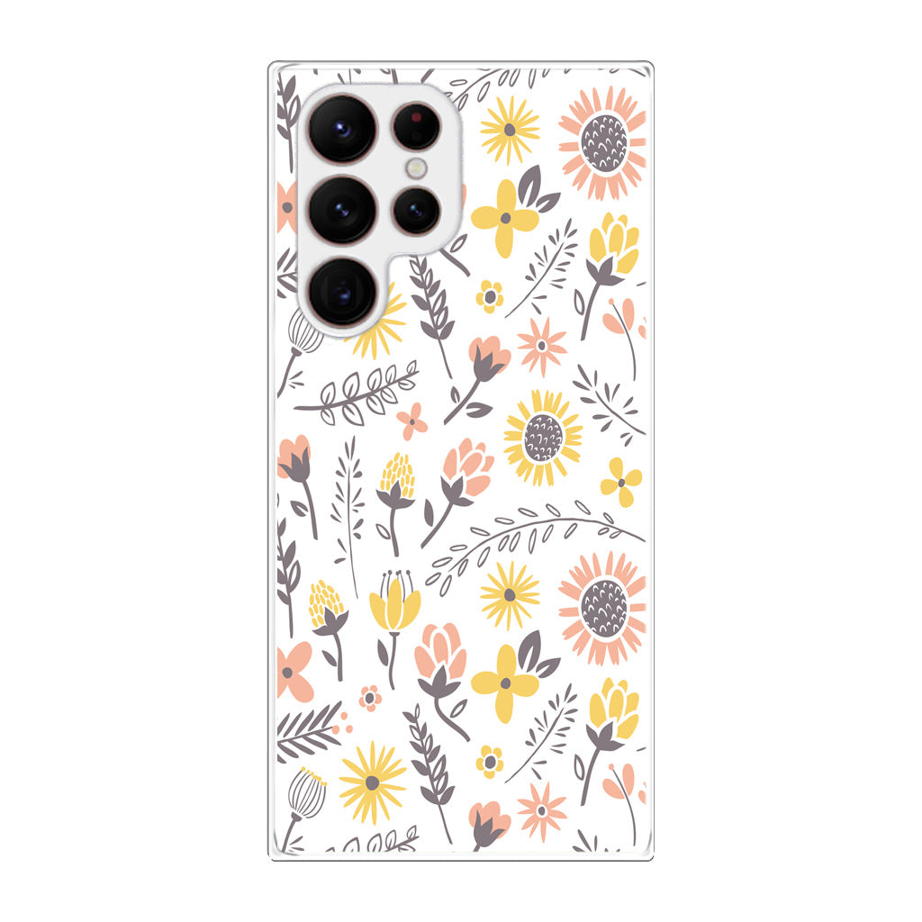 Spring Things Pattern Galaxy S22 Ultra 5G Case