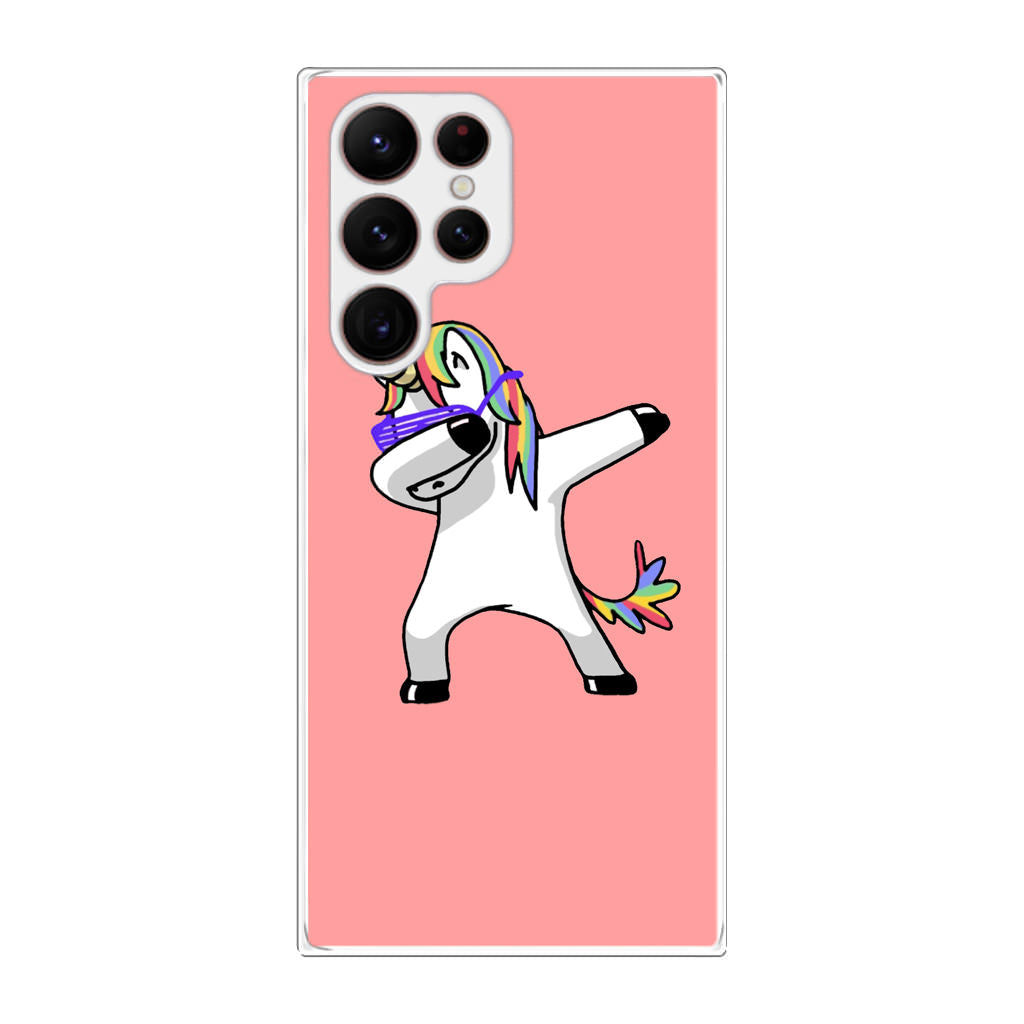 Unicorn Dabbing Pink Galaxy S22 Ultra 5G Case