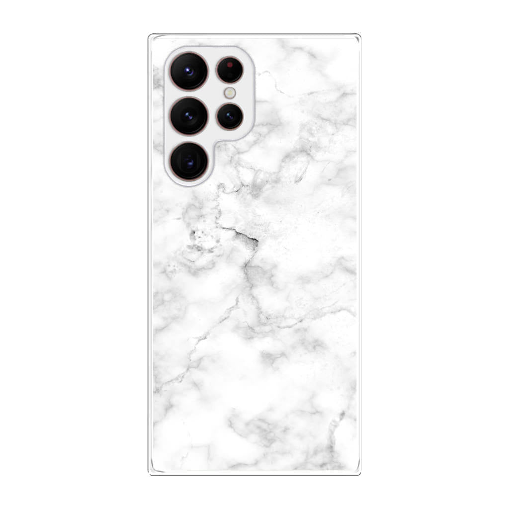 White Marble Galaxy S22 Ultra 5G Case