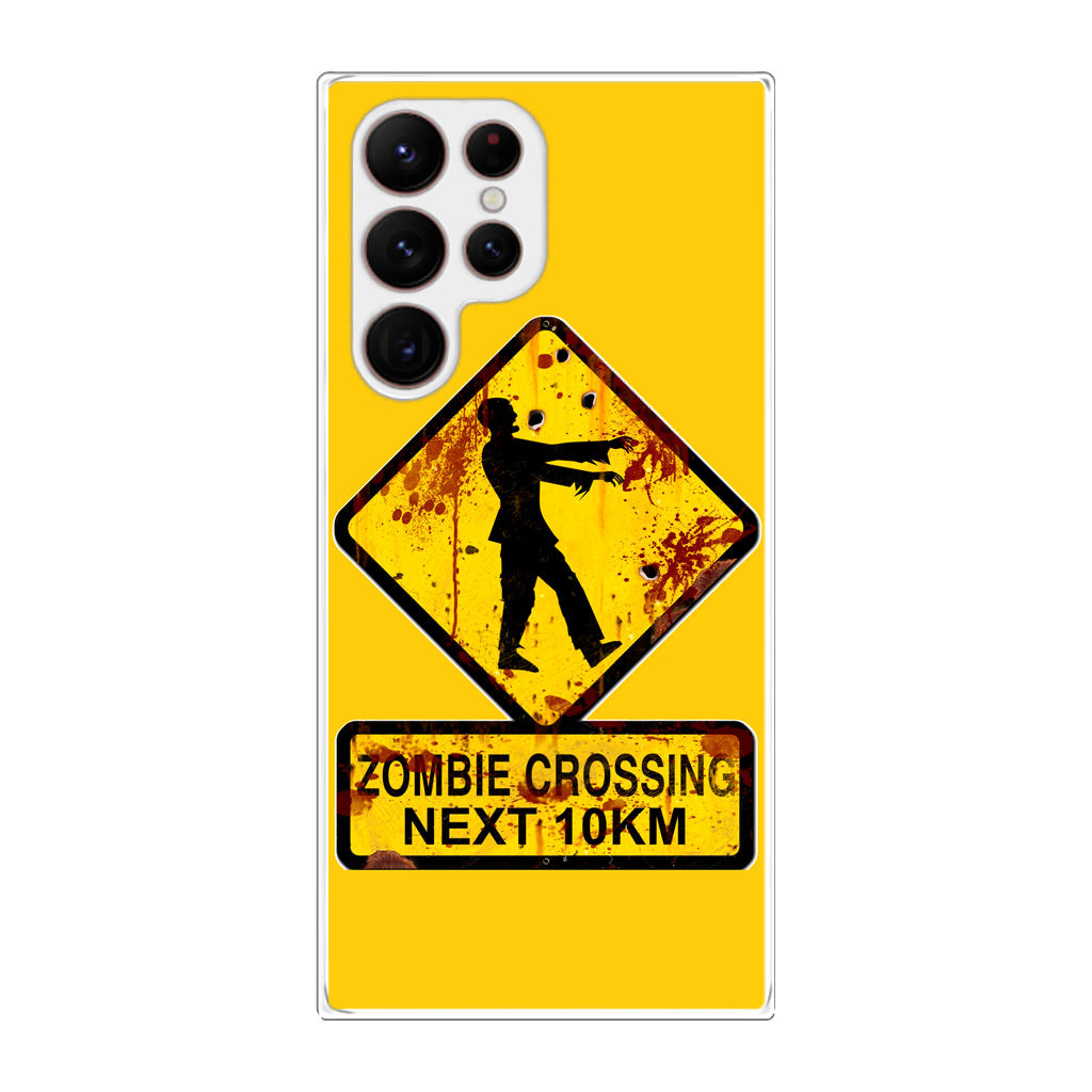 Zombie Crossing Sign Galaxy S22 Ultra 5G Case