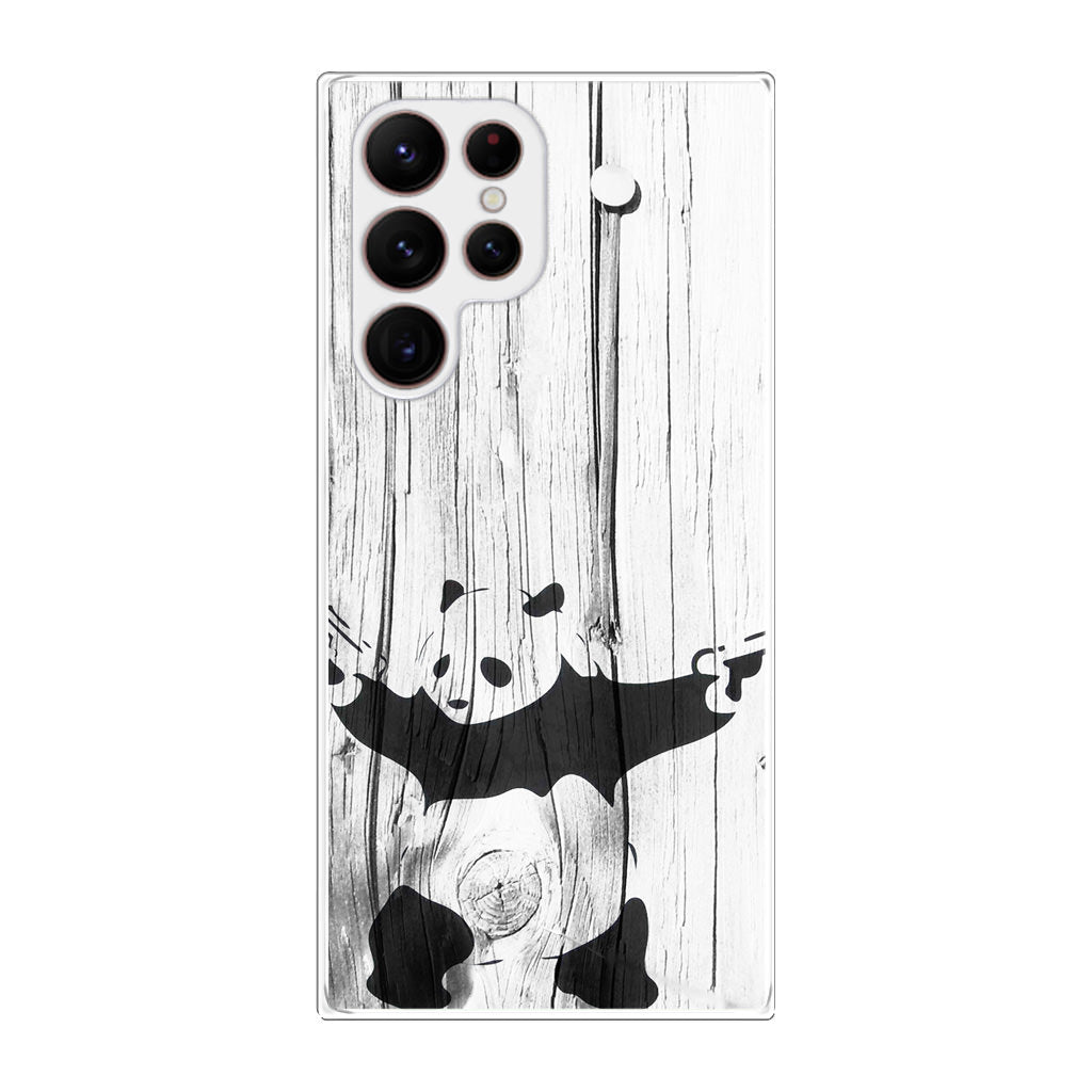 Banksy Graffiti Panda Galaxy S22 Ultra 5G Case