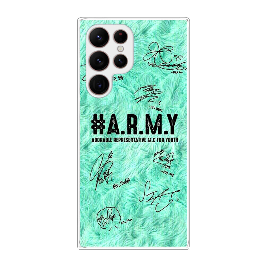 BTS Army Signature Galaxy S22 Ultra 5G Case