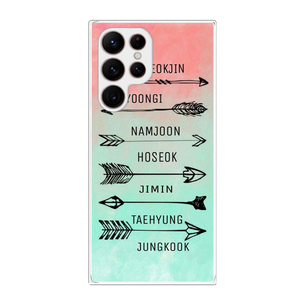 BTS Members Name Galaxy S22 Ultra 5G Case