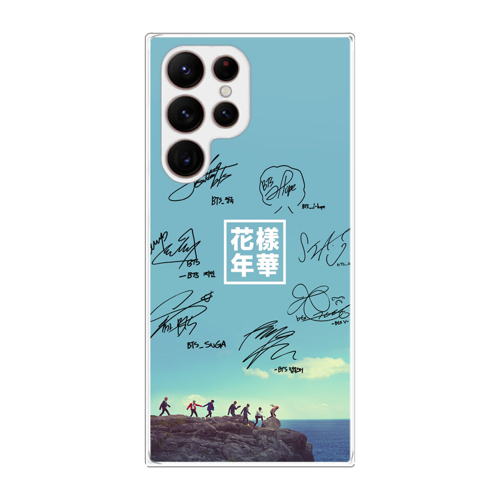 BTS Signature Galaxy S22 Ultra 5G Case