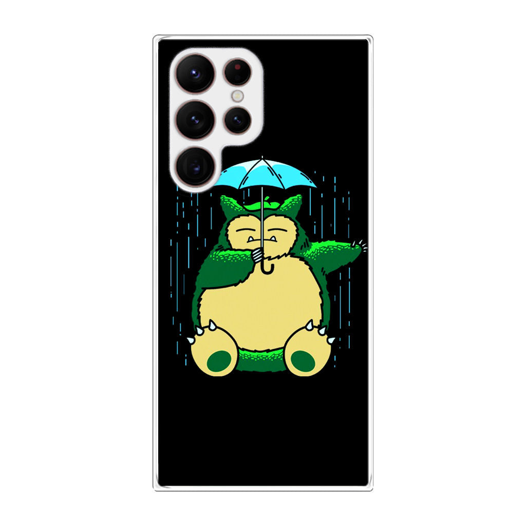 Cute Snorlax Umbrella Galaxy S22 Ultra 5G Case