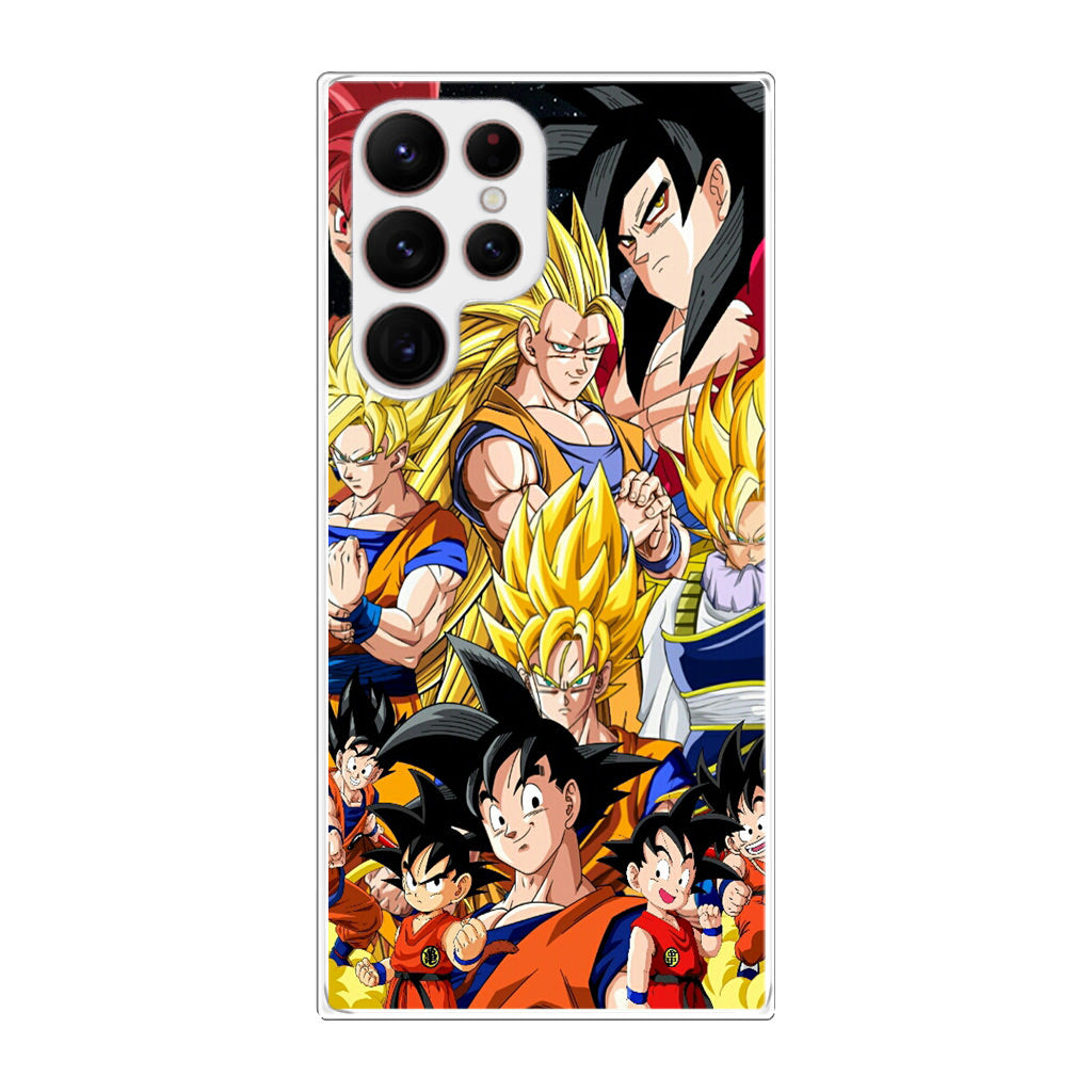 Dragon Ball Z Son Goku Transformation Galaxy S22 Ultra 5G Case