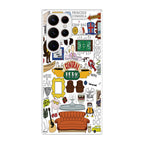 Friends TV Show Central Perk Sticker Galaxy S22 Ultra 5G Case