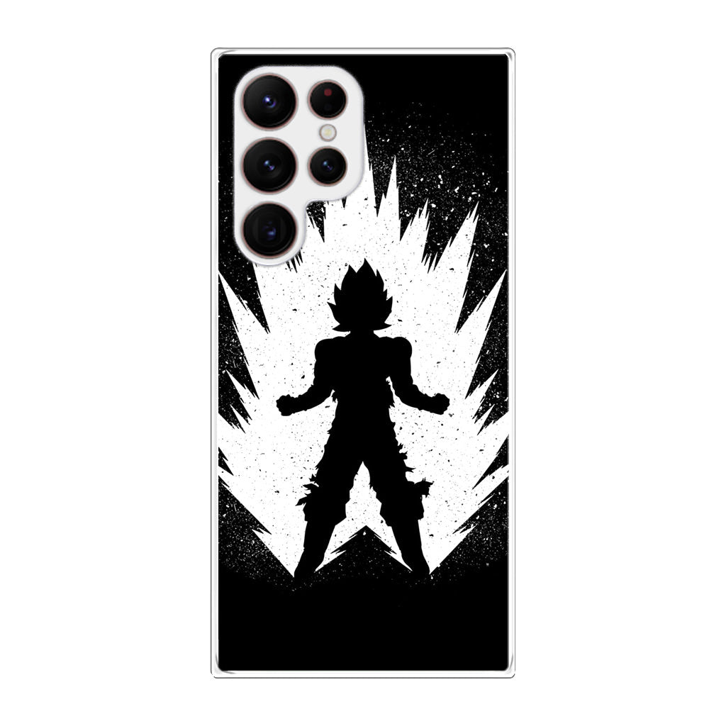 Goku Super Saiyan Black White Galaxy S22 Ultra 5G Case