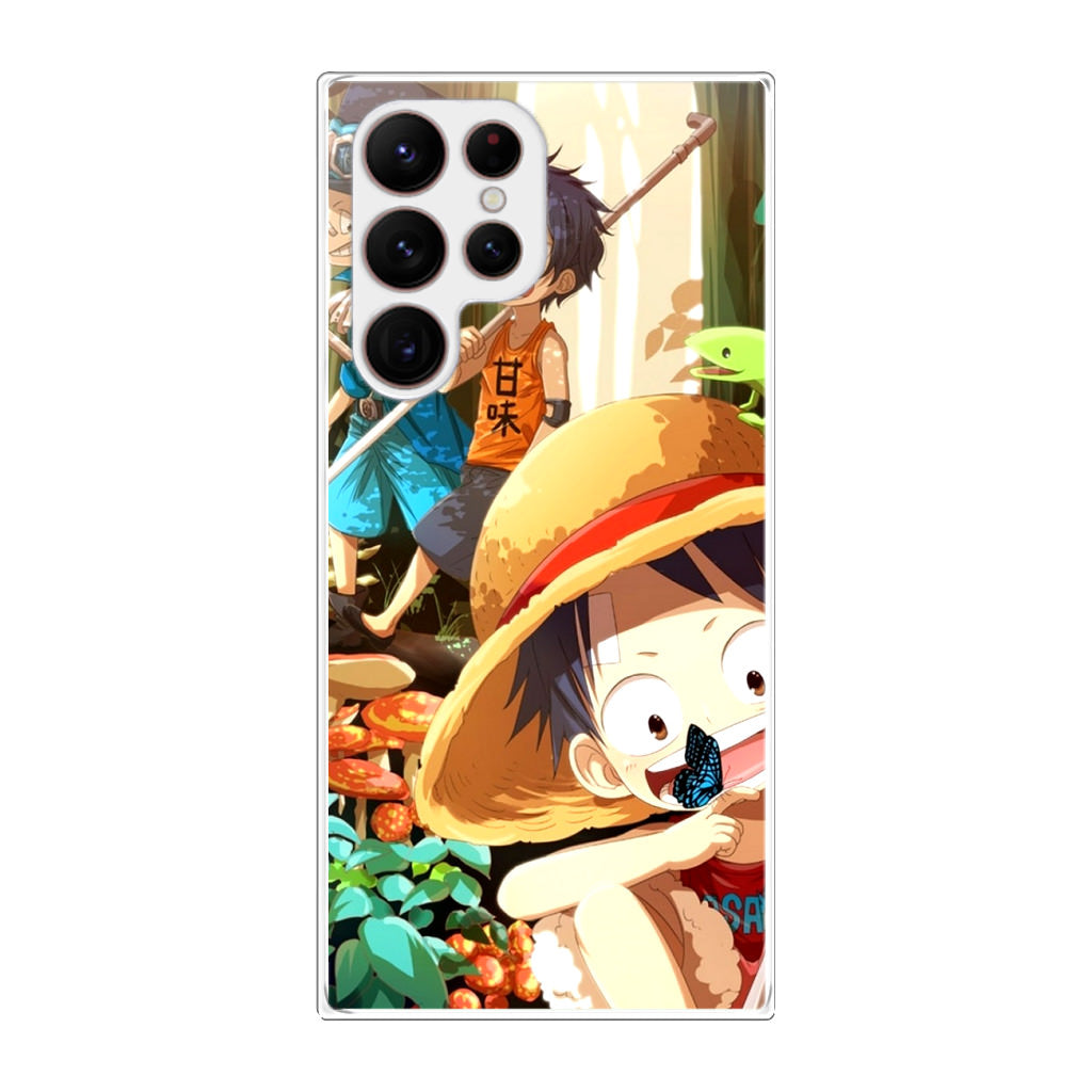 One Piece Little Sabo Ace Luffy Cute Galaxy S22 Ultra 5G Case