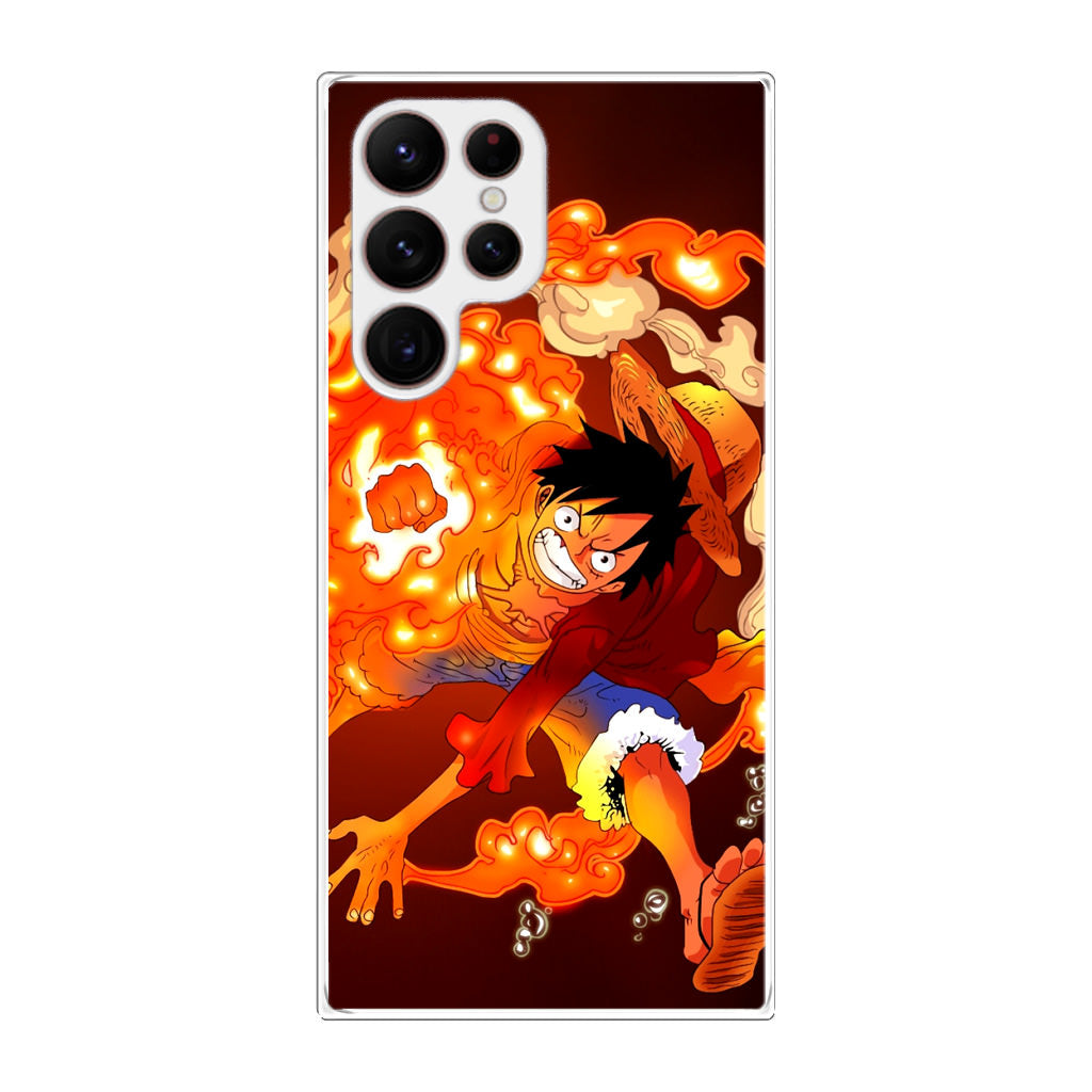 One Piece Luffy Red Hawk Galaxy S22 Ultra 5G Case