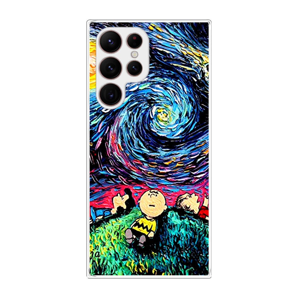 Peanuts At Starry Night Galaxy S22 Ultra 5G Case