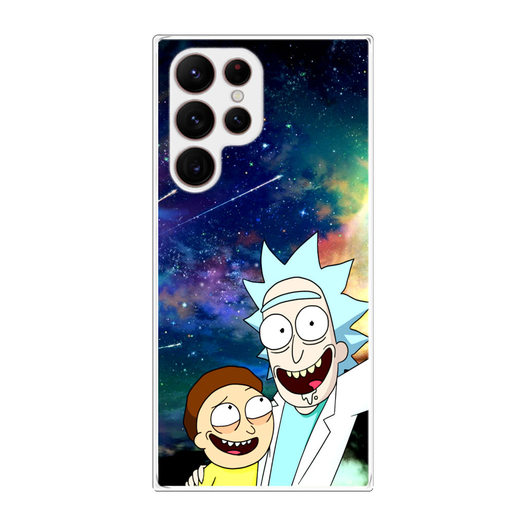 Rick And Morty In The Space Galaxy S22 Ultra 5G Case