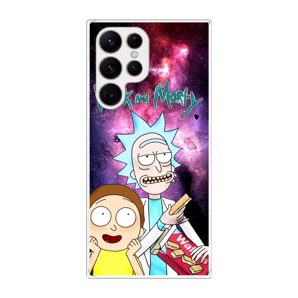 Rick And Morty Nebula Space Galaxy S22 Ultra 5G Case