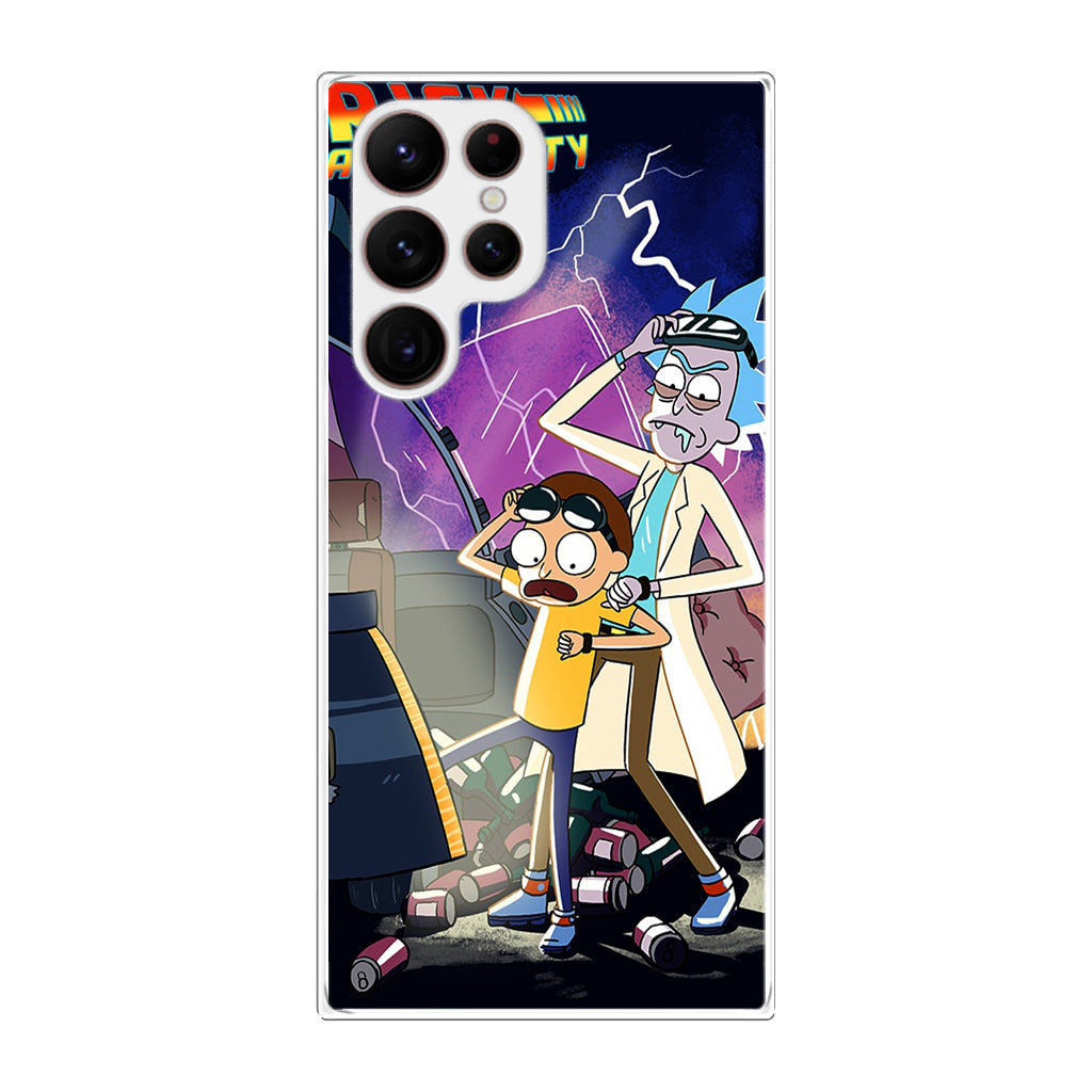 Rick And Morty Back To The Future Galaxy S22 Ultra 5G Case