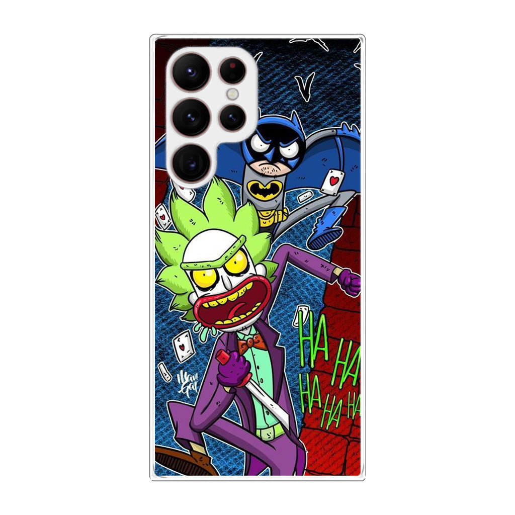 Rick And Morty Bat And Joker Clown Galaxy S22 Ultra 5G Case