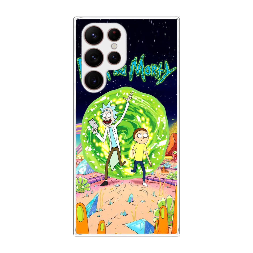 Rick And Morty Portal Gun Galaxy S22 Ultra 5G Case