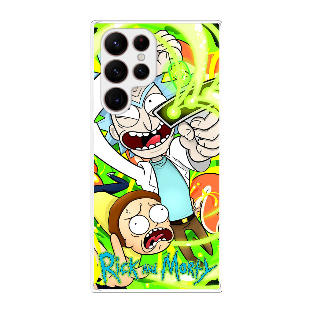 Rick And Morty Shoot Portal Gun Galaxy S22 Ultra 5G Case