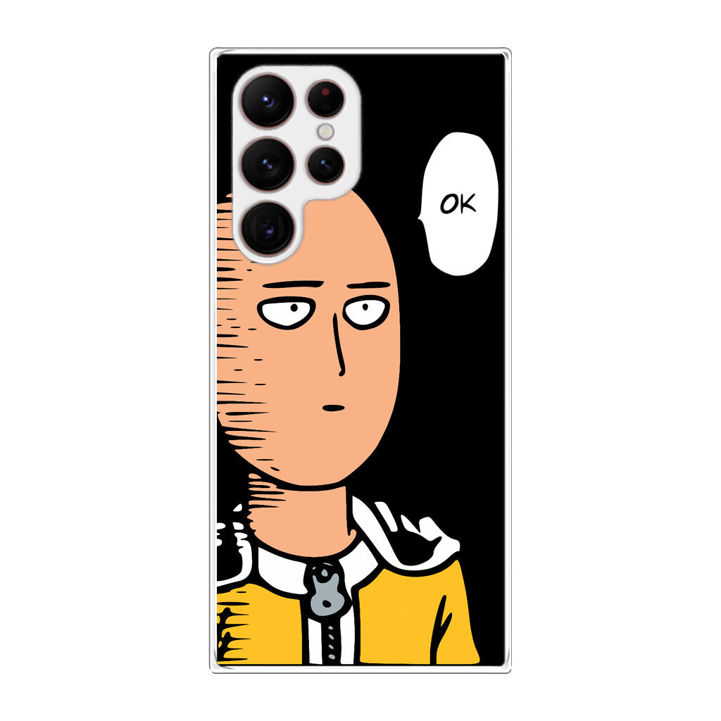 Saitama Poker Face Galaxy S22 Ultra 5G Case