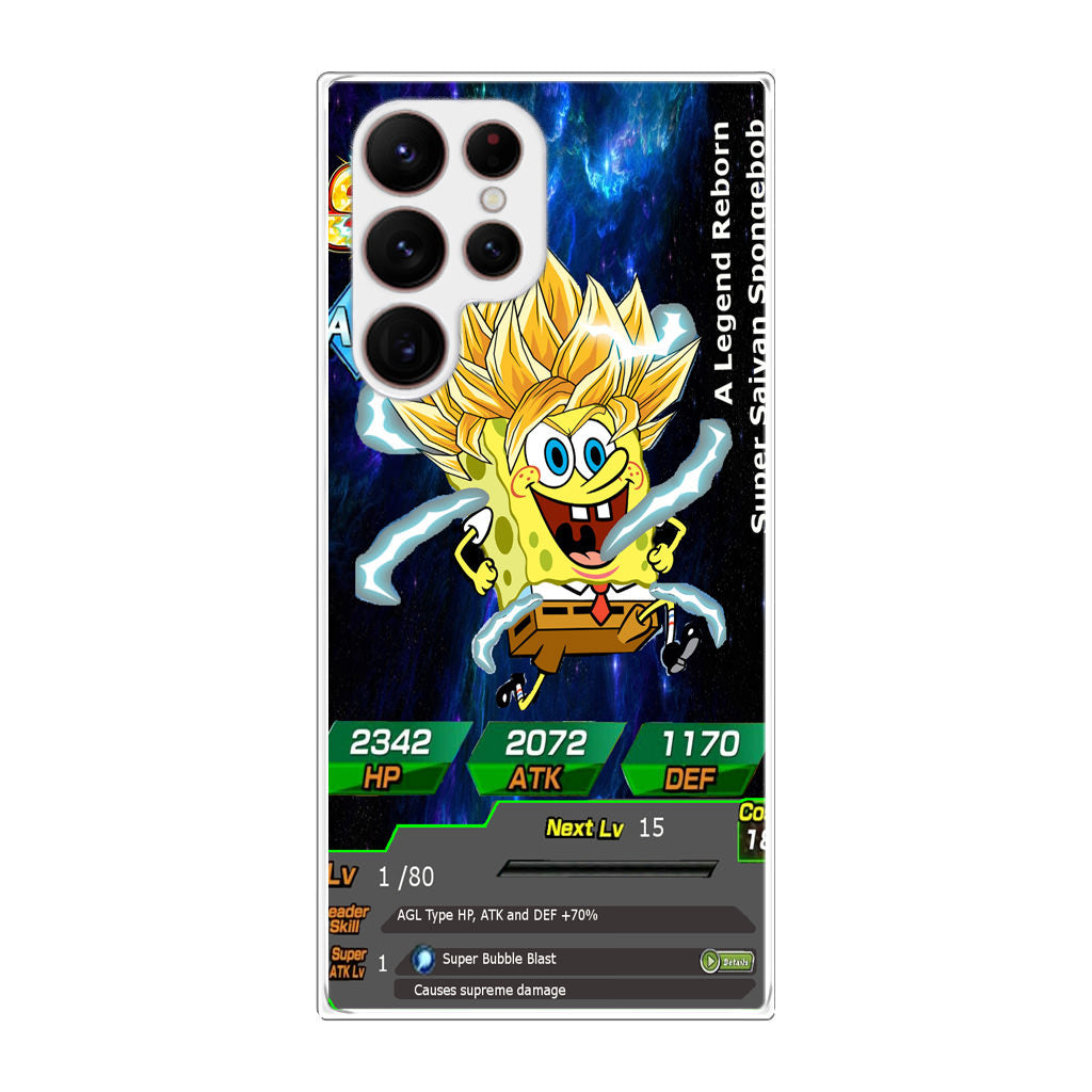 Super Saiyan Spongebob Card Galaxy S22 Ultra 5G Case